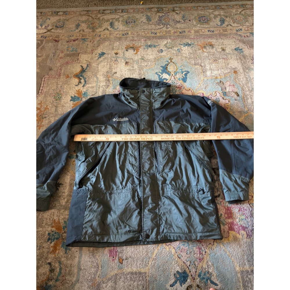 Y2K Columbia Titanium Omni-Tech Jacket Two Tone Grey Black Large